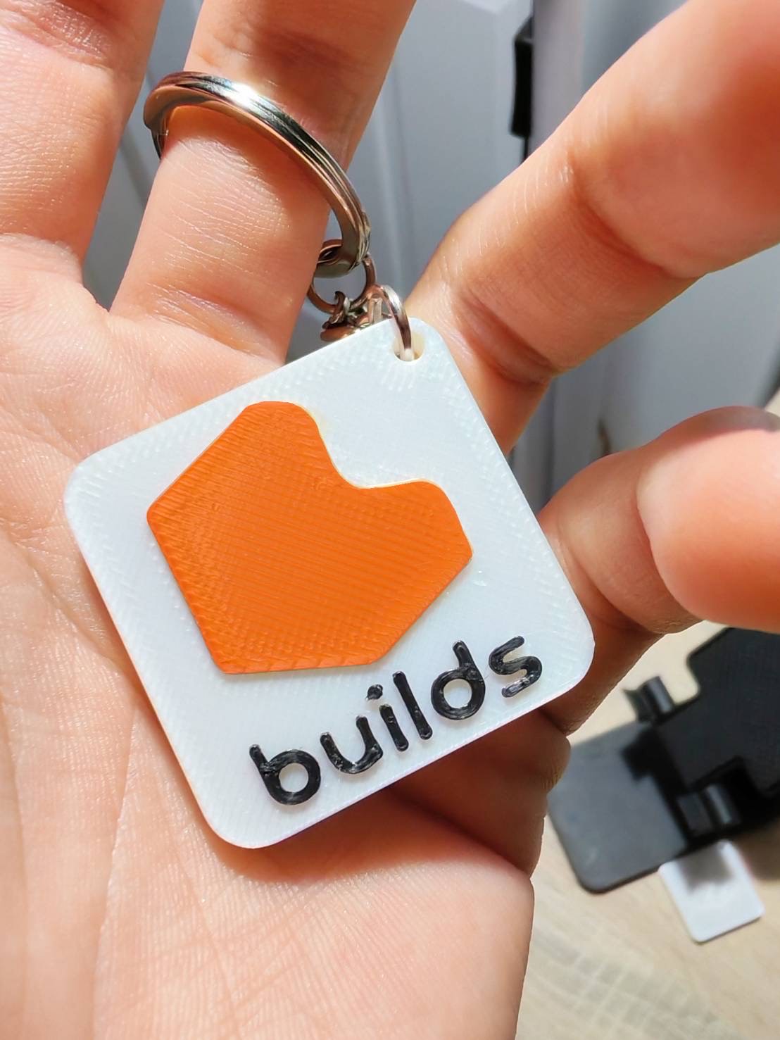 Custom 3D Printed Keychain